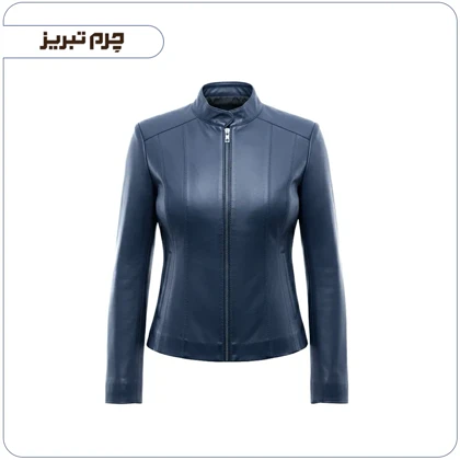 کاپشن چرم زنانه کوتاه مدل N1094