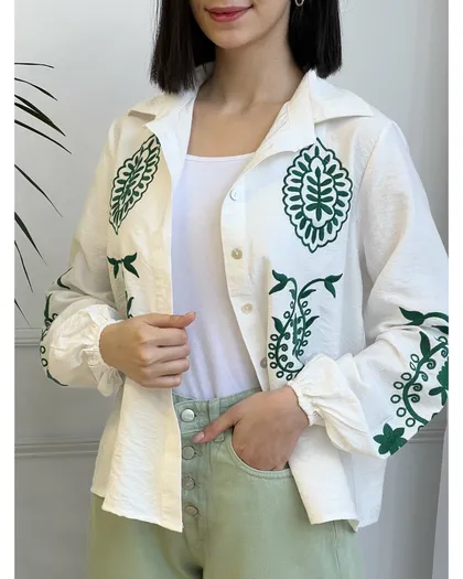 شومیز گلدوزی برگ 3