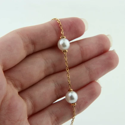 پابند زنانه مدل مرواریدی