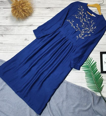 پیراهن گلدوزی بهار کد 50148