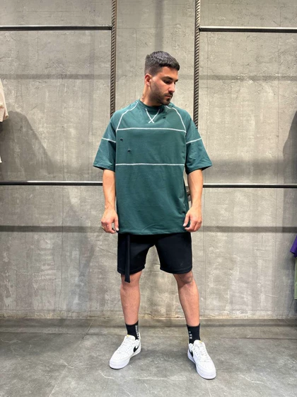 تیشرت نخ پنبه زاپ‌دار