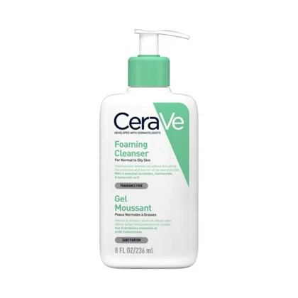 فوم شوینده صورت CeraVe Foaming Cleanser برای پوست نرمال تا چرب 236 میل