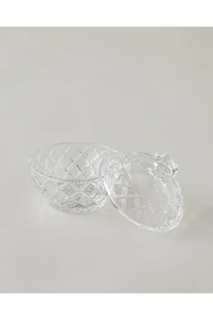 قندان شیشه‌ای English Home مدل Diamond Gleam - شفاف