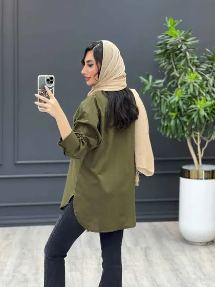 مانتو دو جیب پاکتی