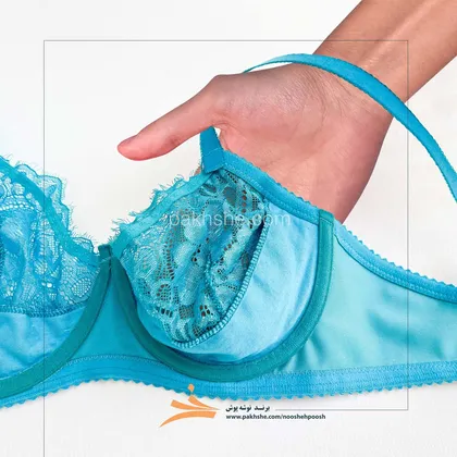 ست جکدار مخمل فیروزه ای فنردار برند نوشه پوش