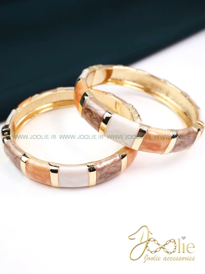 دستبند بنگل زنانه میناکاری کد B2149