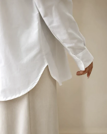 شومیز سفید ساده کد 29210