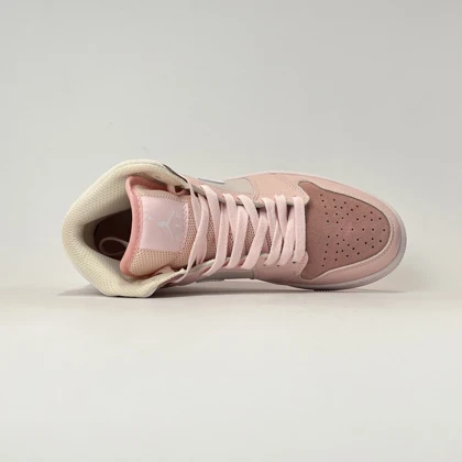 کفش روزمره جردن 1 ساق‌دار صورتی کیفیت مستر