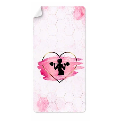 حوله ورزشی مدل Pink Hustle-405C0312 ابعاد 50 در 100 سانتی متر