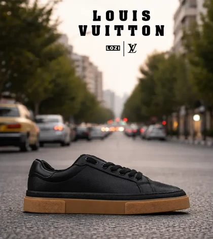کفش کتانی مردانه مشکی Louis Vuitton مدل 7515
