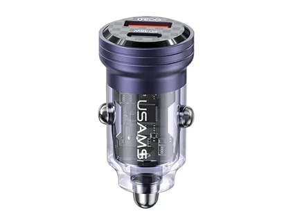 شارژر فندکی فست شارژ ماشین تایپ سی 45 وات یوسامز US-CC175