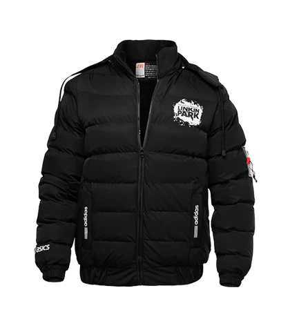 کاپشن اسپرت مردانه بادی کلاهدار مشکی Adidas