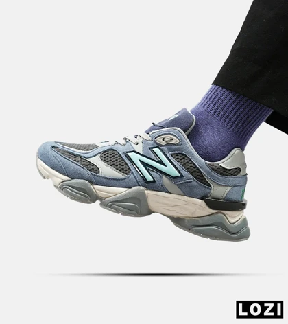 کفش کتانی مردانه آبی خاکستری NEW BALANCE 9060