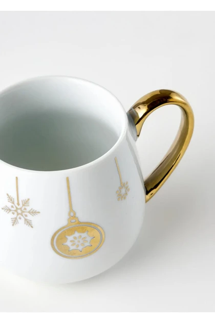 ماگ Bella Maison مدل Frost Kupa چینی - طلایی