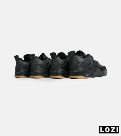 کتانی ساق‌دار زنانه و مردانه مشکی کرم Nike air jordan 4