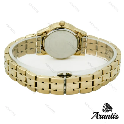 ساعت الکسا A0098 زنانه طلایی صفحه سبز w-10082