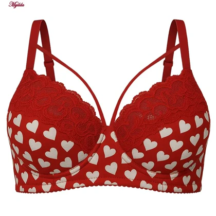 سوتین فنردار زنانه ماییلدا مدل هارنس دار قلب قلبی کد 5551