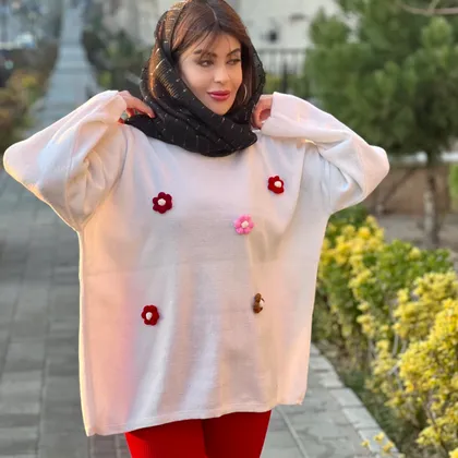بافت پینترستی گل سفید