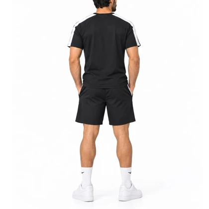 ست تیشرت و شلوارک ورزشی مردانه نایک مدل Dri Fit-YC701 مشکی