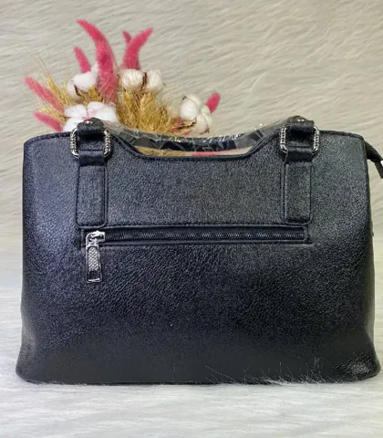 کیف زنانه چرم درجه 1 مشکی 3544ta