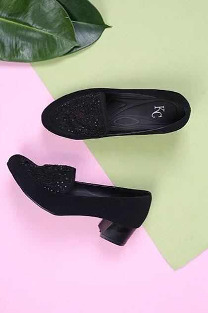 کفش مجلسی زنانه توری نگینی