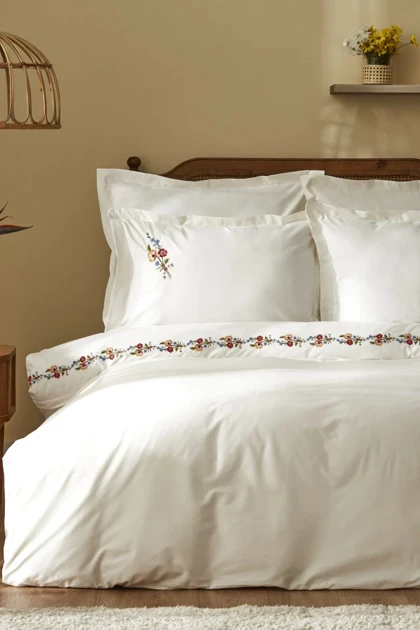 سرویس روتختی دو نفره Karaca Home مدل Blance پنبه - سفید