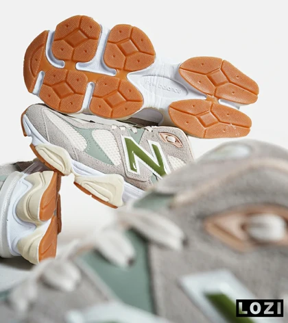 کفش کتانی زنانه کرم سبز NEW BALANCE 9060