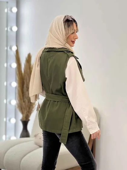کتان دو تکه شش دکمه