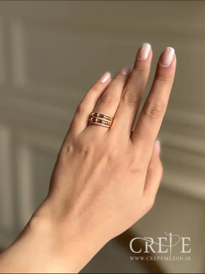 انگشتر ژوپینگ نگین‌دار