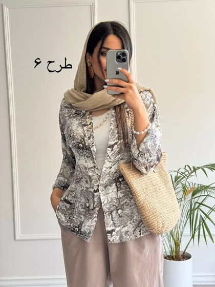 شومیز مانتویی سیلک