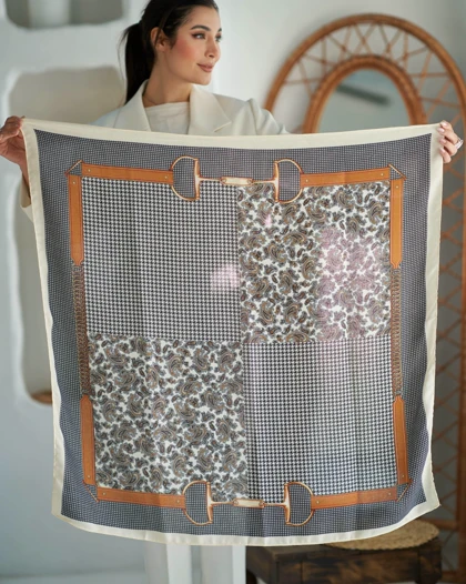 روسری نخی قواره 90 30189