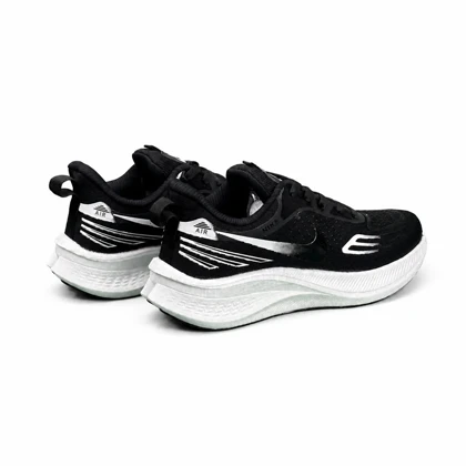 کتانی زیره بست مردانه مدل رانینگ نایکی مشکی سفید Nike