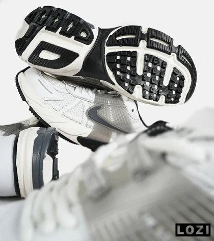 کفش کتانی مردانه و زنانه سفید طوسی کرم Nike cushlon