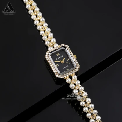 ساعت کارتیه بند مروارید Cartier A80