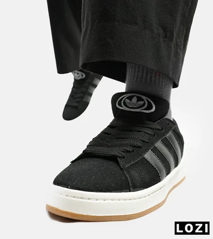 کفش کتانی زنانه و مردانه مشکی ADIDAS Campus مدل 4161