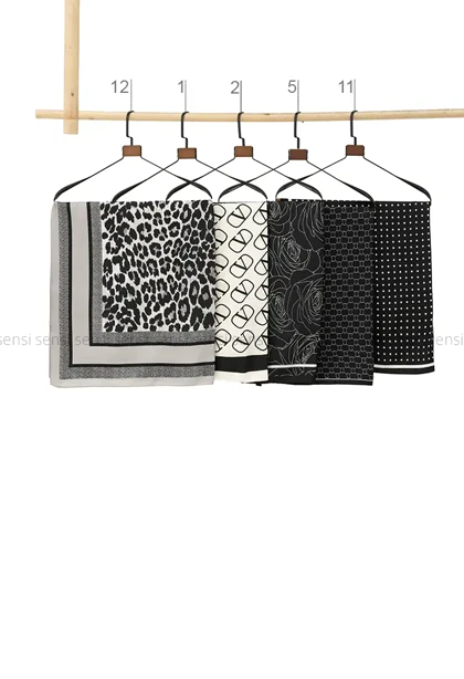 روسری فویلی طرح دارکد1005671