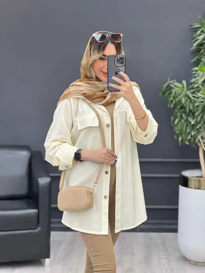 مانتو بغل زیپ جیب نما