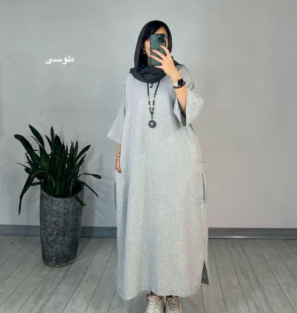 مانتو کفتان لینن الناز 1