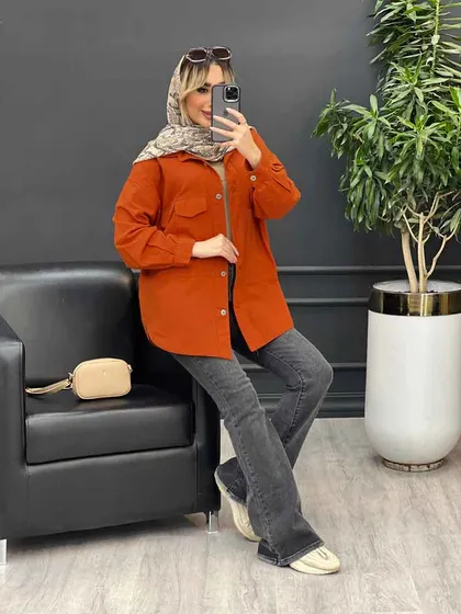 مانتو لینن سه جیب