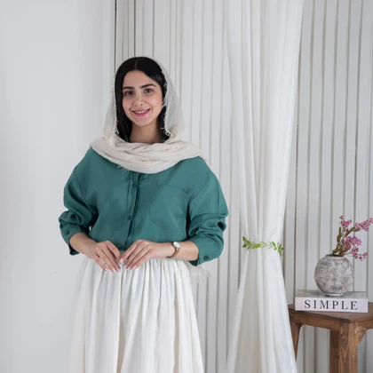 شومیز دخترونه تک جیب OAK