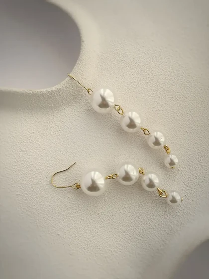 گوشواره شاخه مرواریدی ( 4 مروارید)