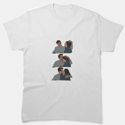 تیشرت friends طرح Monica & Chandler
