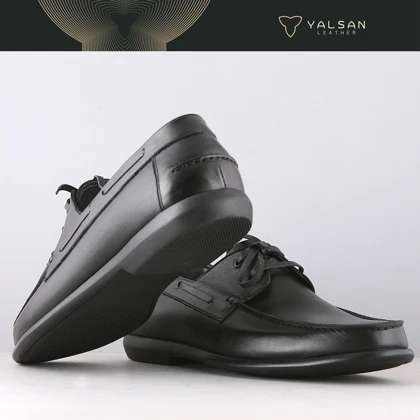 کفش کالج مردانه چرم یلسان مدل فیچر کد 551-GN
