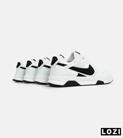 کفش کتانی بزرگ پا سفید مشکی NIKE AIR FORCE