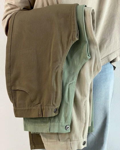 شلوار کتان نیم بگ کد 4987