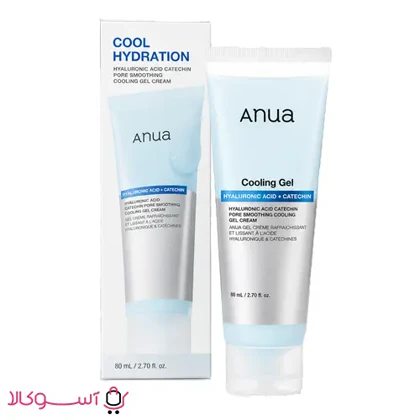 ژل کرم خنک کننده و آبرسان آنوا مدل Hyaluronic Acid حجم 80 میل