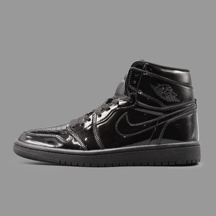 نایکی جردن 1 پیتنت مشکی ساق‌دار Nike Air Jordan 1 Mid Patent Black