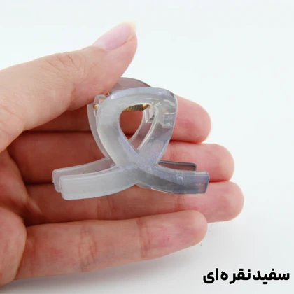 کلیپس دخترانه مدل پیچی کوچک دو رنگ