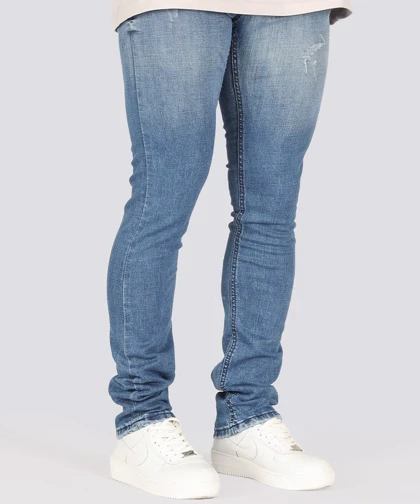 شلوار جین اسلیم مردانه آبی 0748