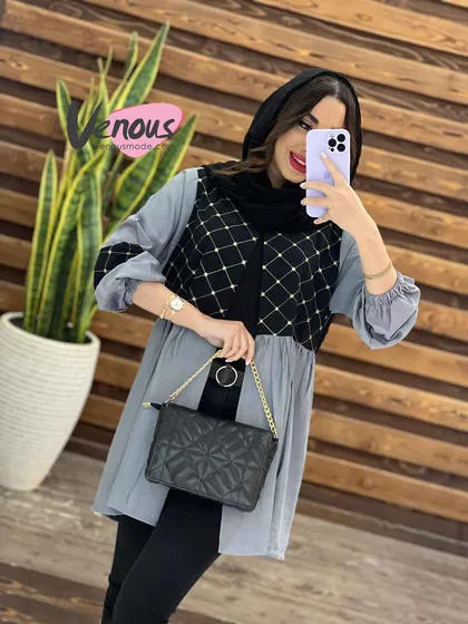 مانتو عروسکی بالا گلدوزی
